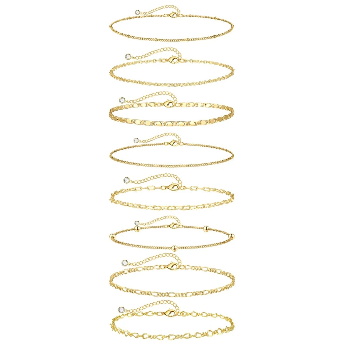 Gosfry Gold Bracelets Stack Trendy - GOSFRY