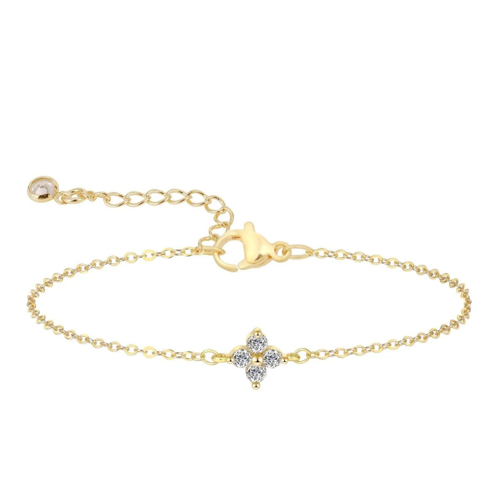 Gosfry Gold CZ Flower Bracelets - GOSFRY