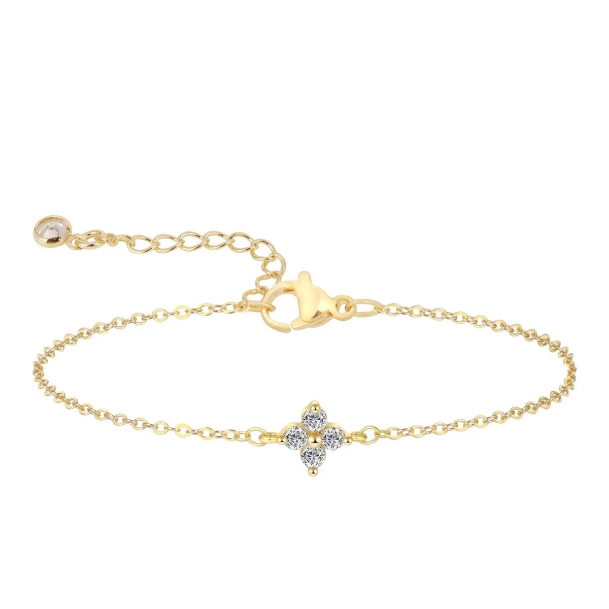 Gosfry Gold CZ Flower Bracelets - GOSFRY