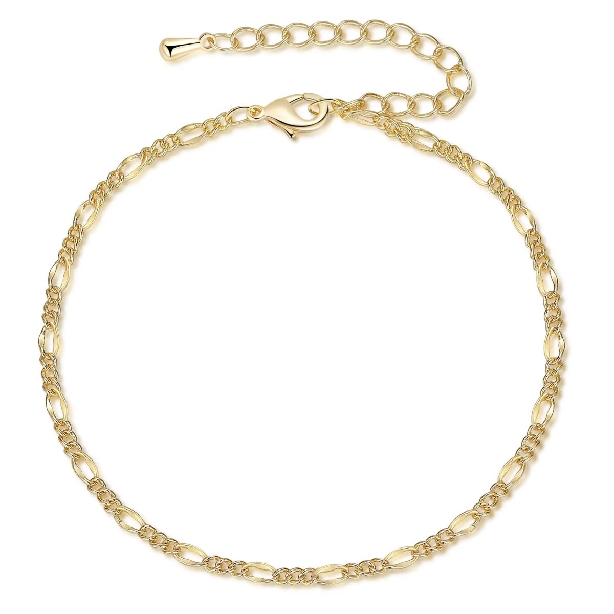Gosfry Gold Figaro Bracelets - GOSFRY