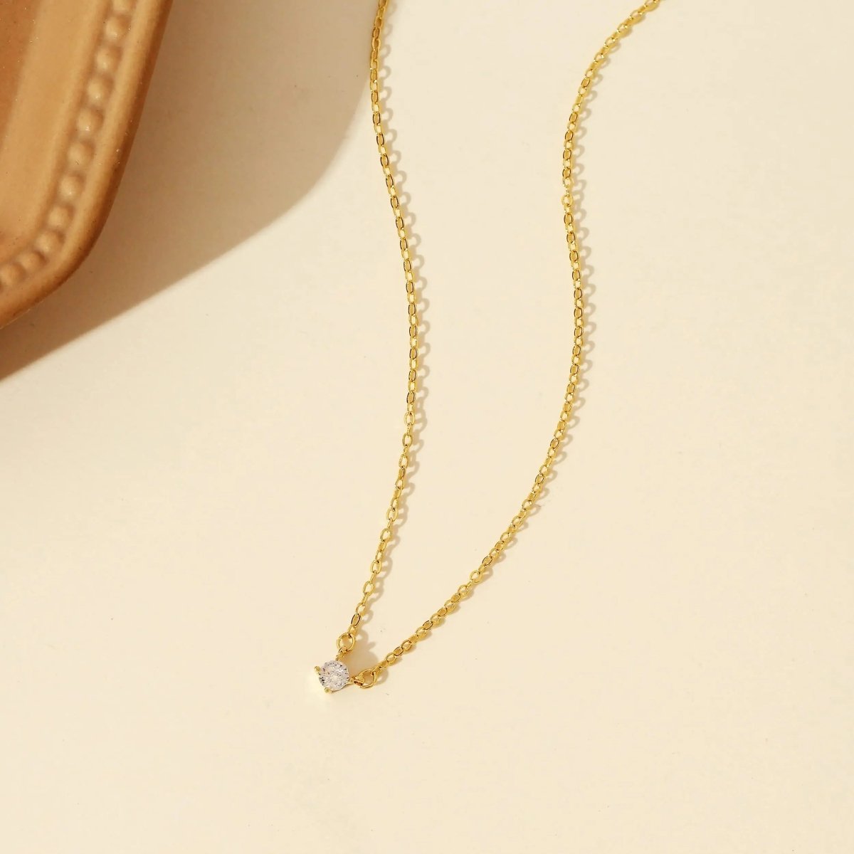 Gosfry Gold Filled Cubic Zirconia Necklaces - GOSFRY