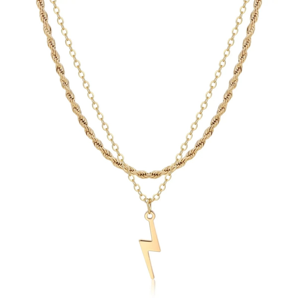 Gosfry Gold Lightning Necklaces - GOSFRY