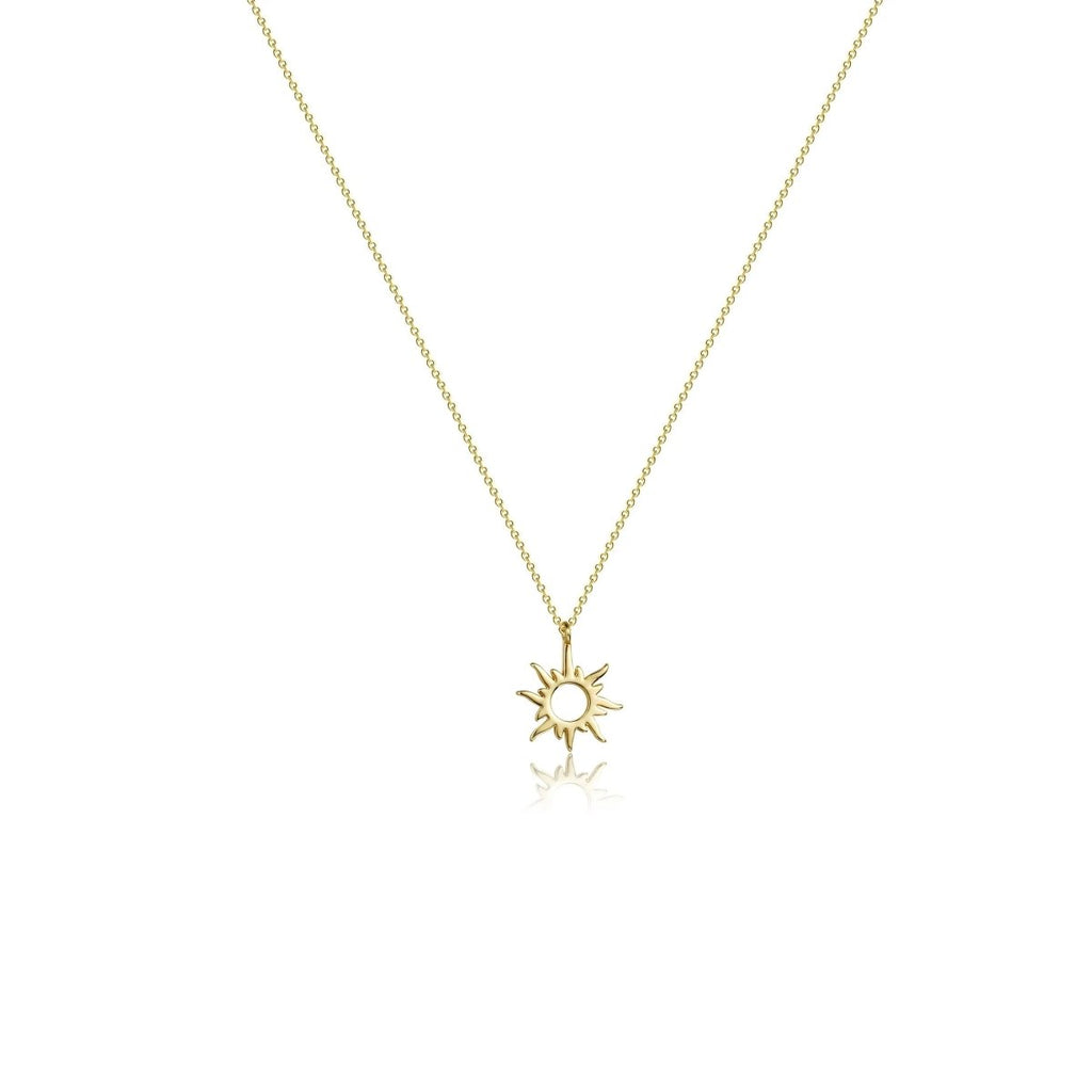 Gosfry Gold Plated Sun Choker Necklaces - GOSFRY