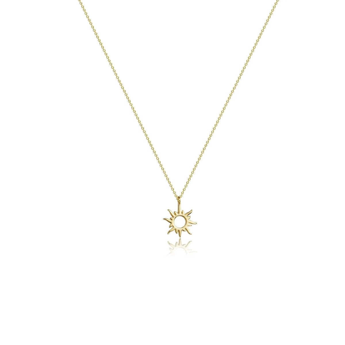 Gosfry Gold Plated Sun Choker Necklaces - GOSFRY