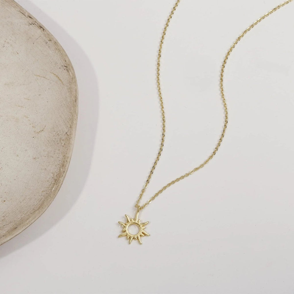 Gosfry Gold Plated Sun Choker Necklaces - GOSFRY