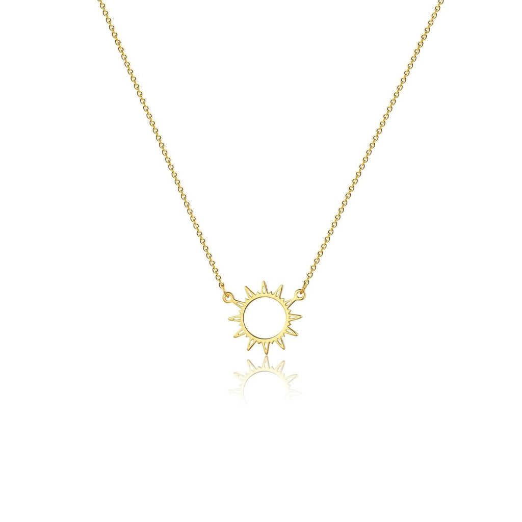 Gosfry Gold Plated Sun Choker Necklaces - GOSFRY