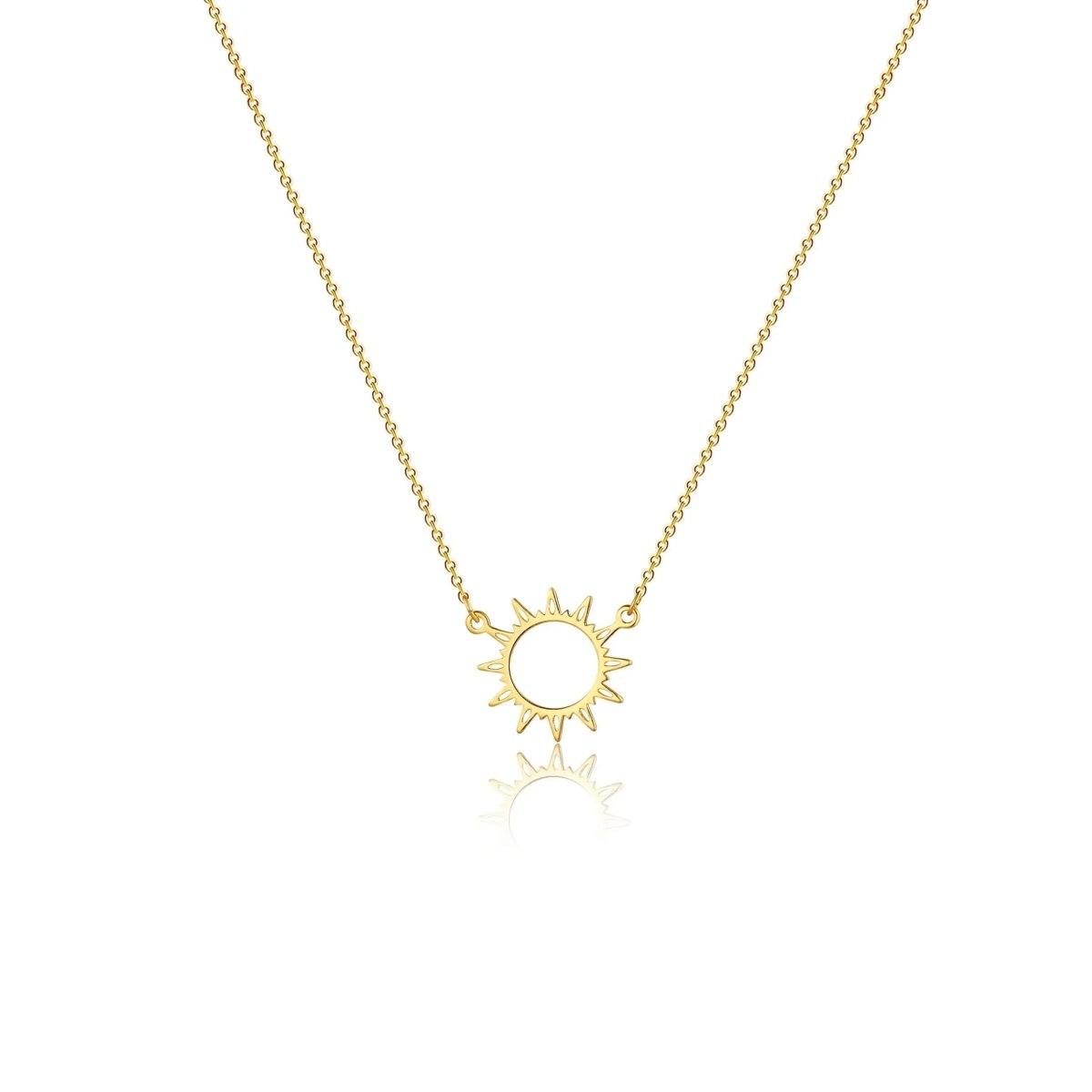 Gosfry Gold Plated Sun Choker Necklaces - GOSFRY