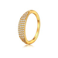 Gosfry Gold Sparkling CZ Rings Size 6 to 9 - GOSFRY