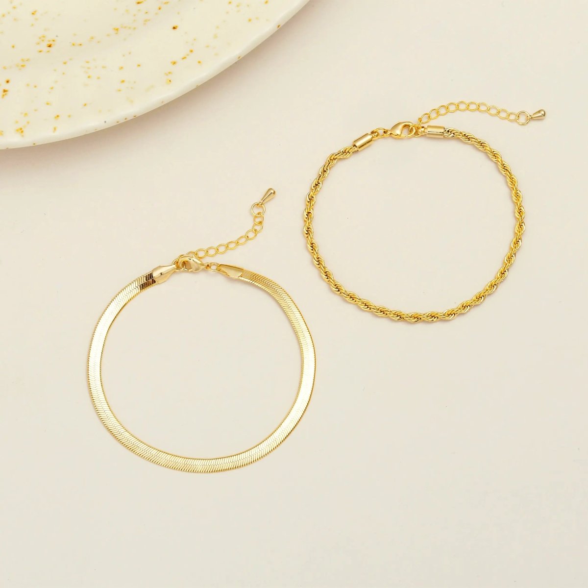 Gosfry Gold Twisted Bracelets - GOSFRY