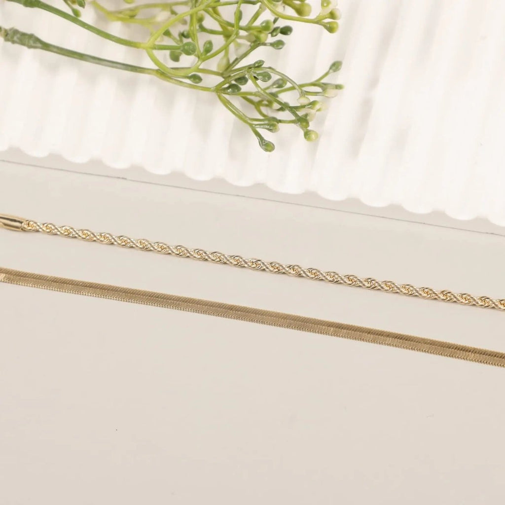 Gosfry Gold Twisted Bracelets - GOSFRY