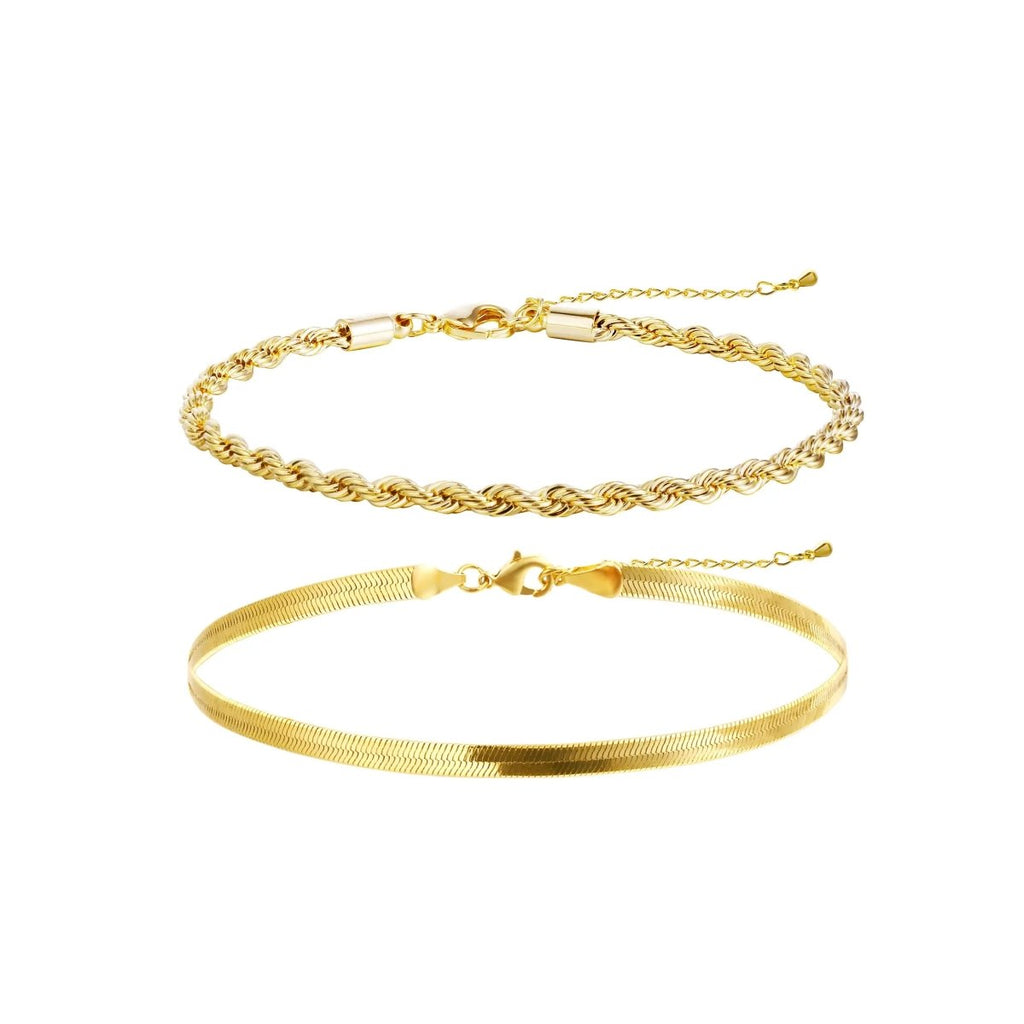 Gosfry Gold Twisted Bracelets - GOSFRY
