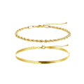 Gosfry Gold Twisted Bracelets - GOSFRY
