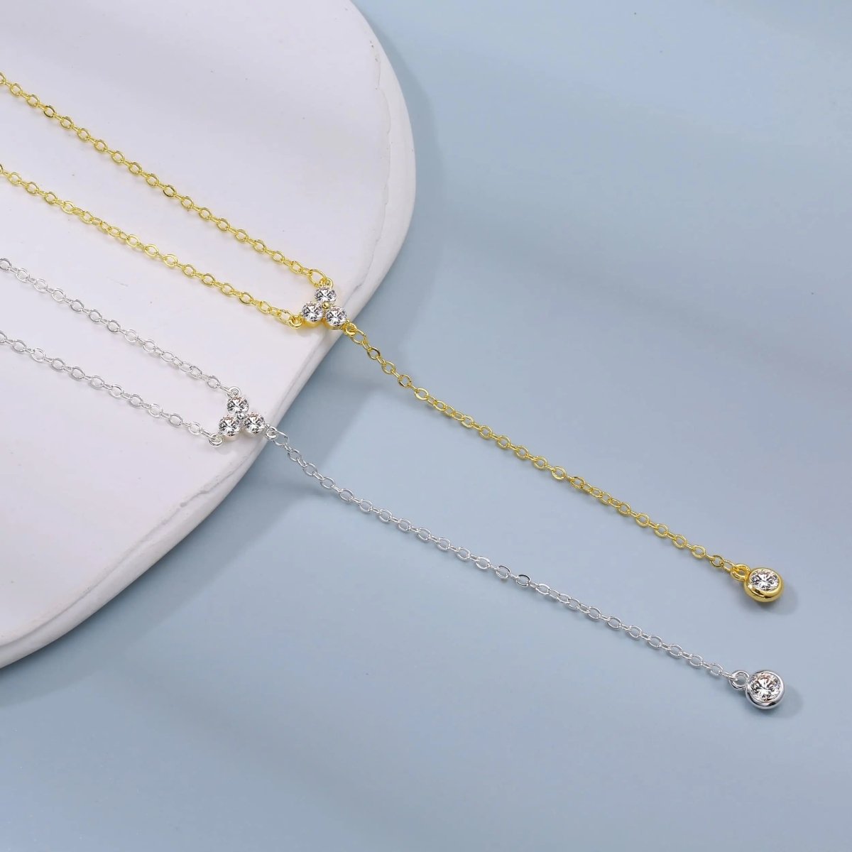 Gosfry Gold Y Dainty Necklaces - GOSFRY