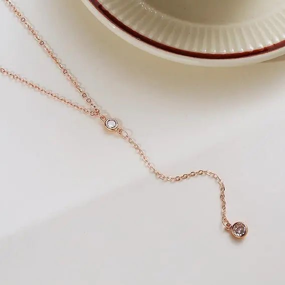 Gosfry Gold Y Dainty Necklaces - GOSFRY