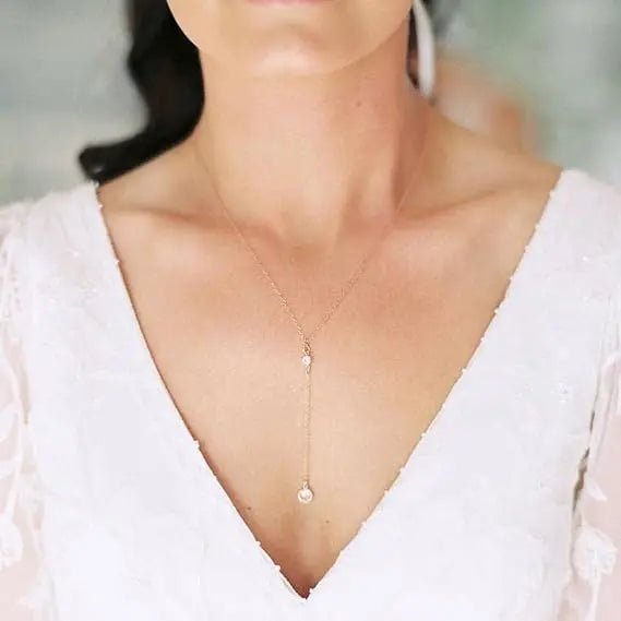 Gosfry Gold Y Dainty Necklaces - GOSFRY