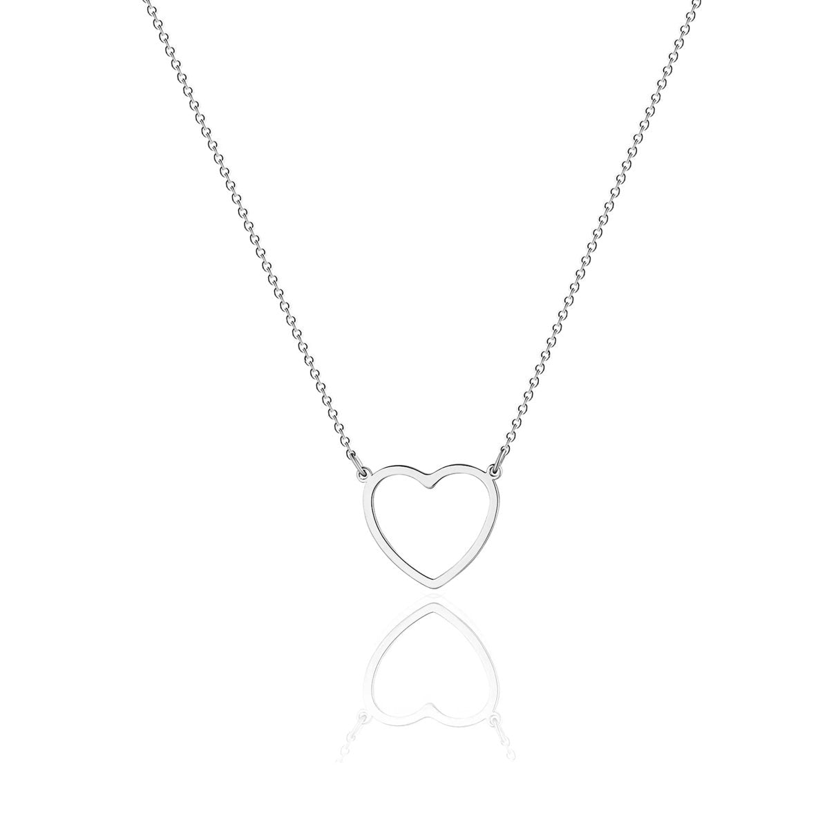 Gosfry Gold/Silver Hollow Heart Necklaces - GOSFRY