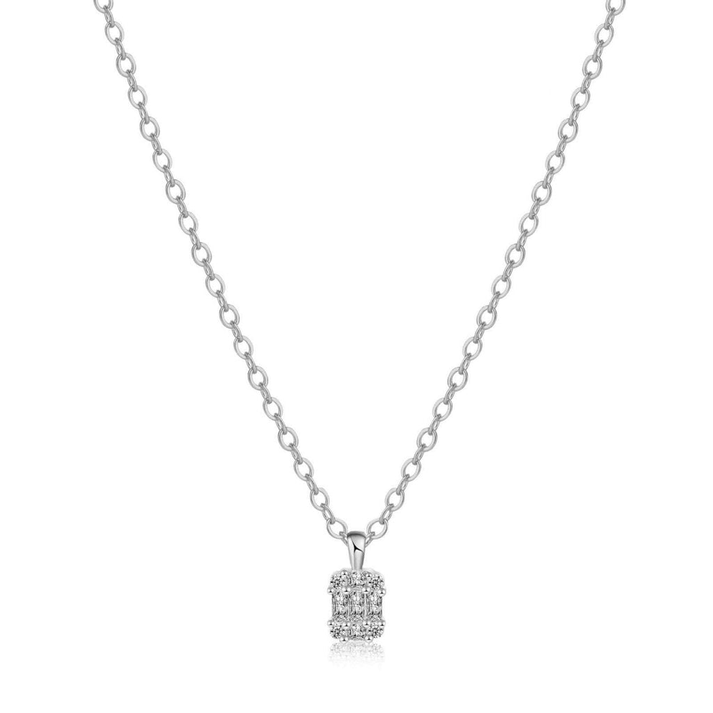 Gosfry Large Square Diamond Pendant Necklaces - GOSFRY