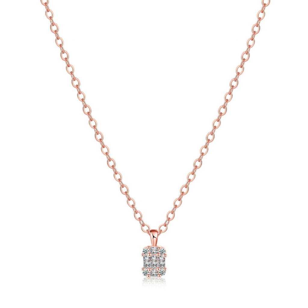 Gosfry Large Square Diamond Pendant Necklaces - GOSFRY