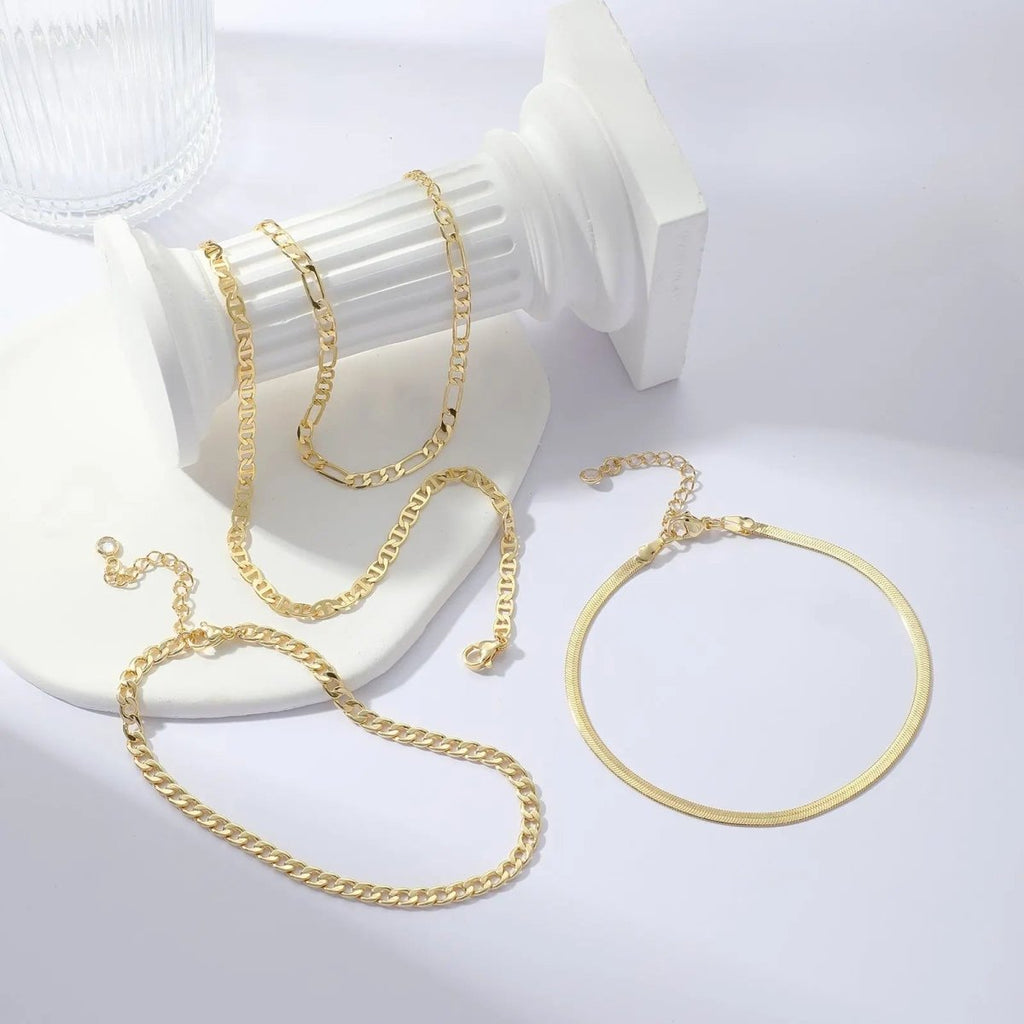 Gosfry Layered Ankle Bracelets - GOSFRY