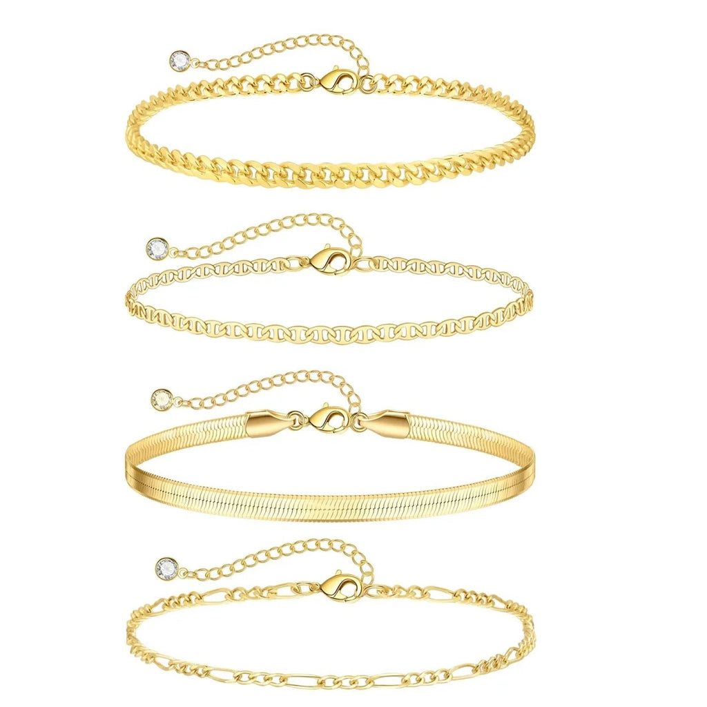 Gosfry Layered Ankle Bracelets - GOSFRY