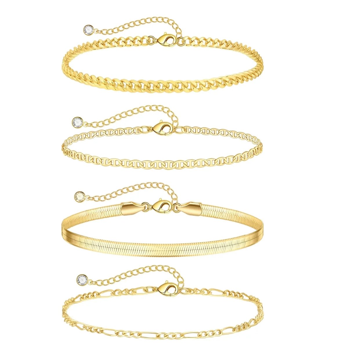 Gosfry Layered Ankle Bracelets - GOSFRY