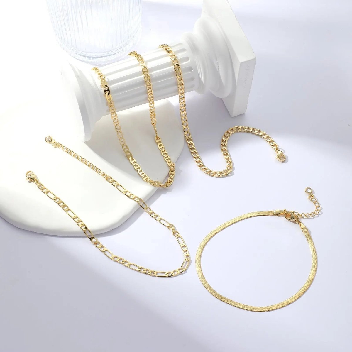 Gosfry Layered Ankle Bracelets - GOSFRY