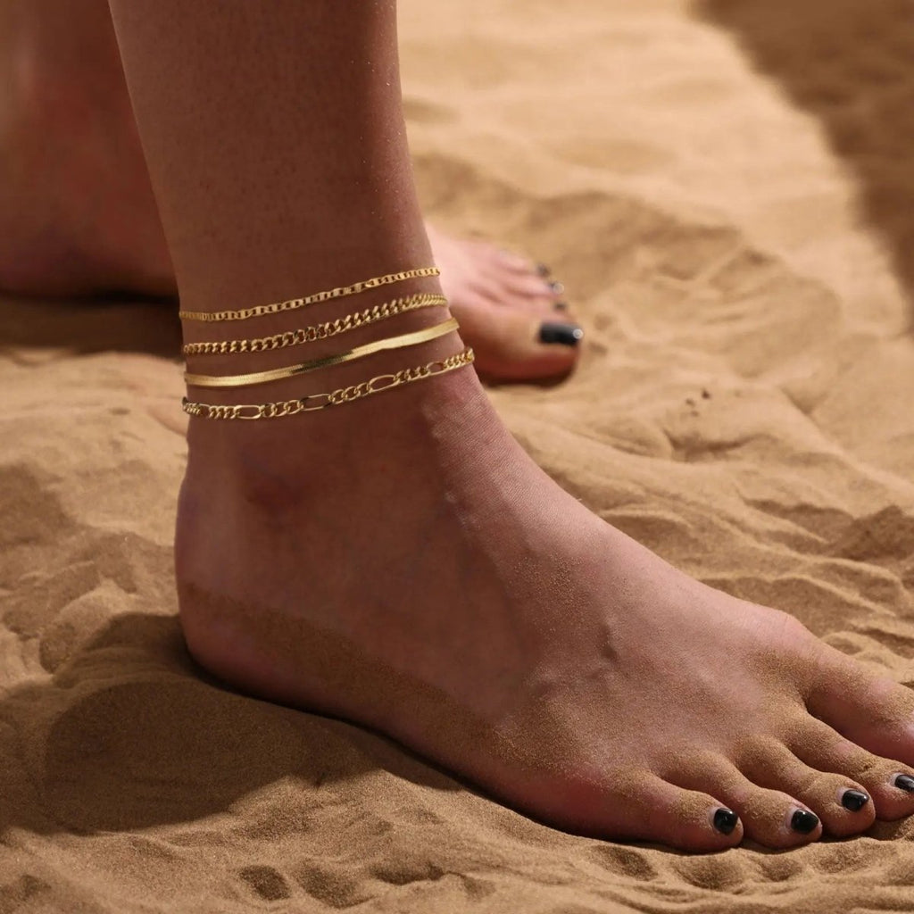 Gosfry Layered Ankle Bracelets - GOSFRY