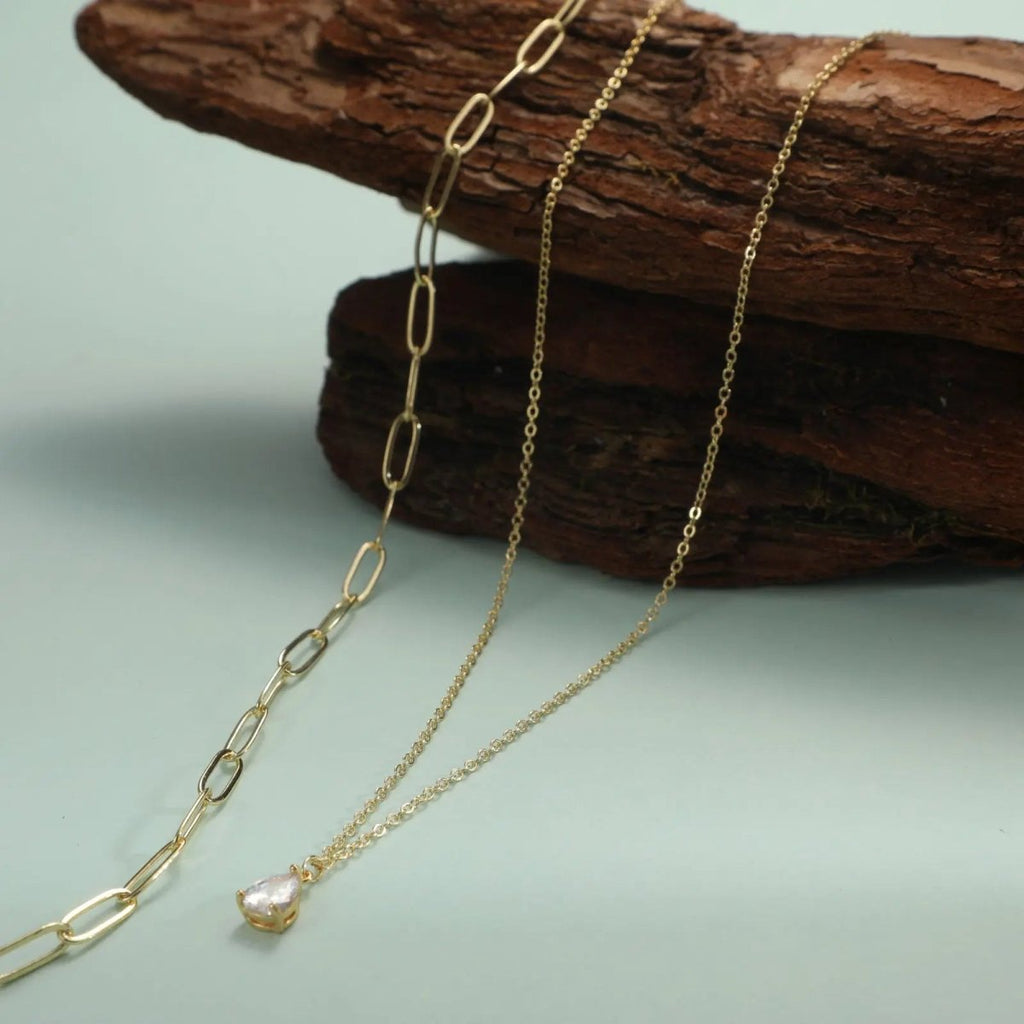 Gosfry Layered Diamond CZ Necklaces - GOSFRY