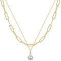 Gosfry Layered Diamond CZ Necklaces - GOSFRY