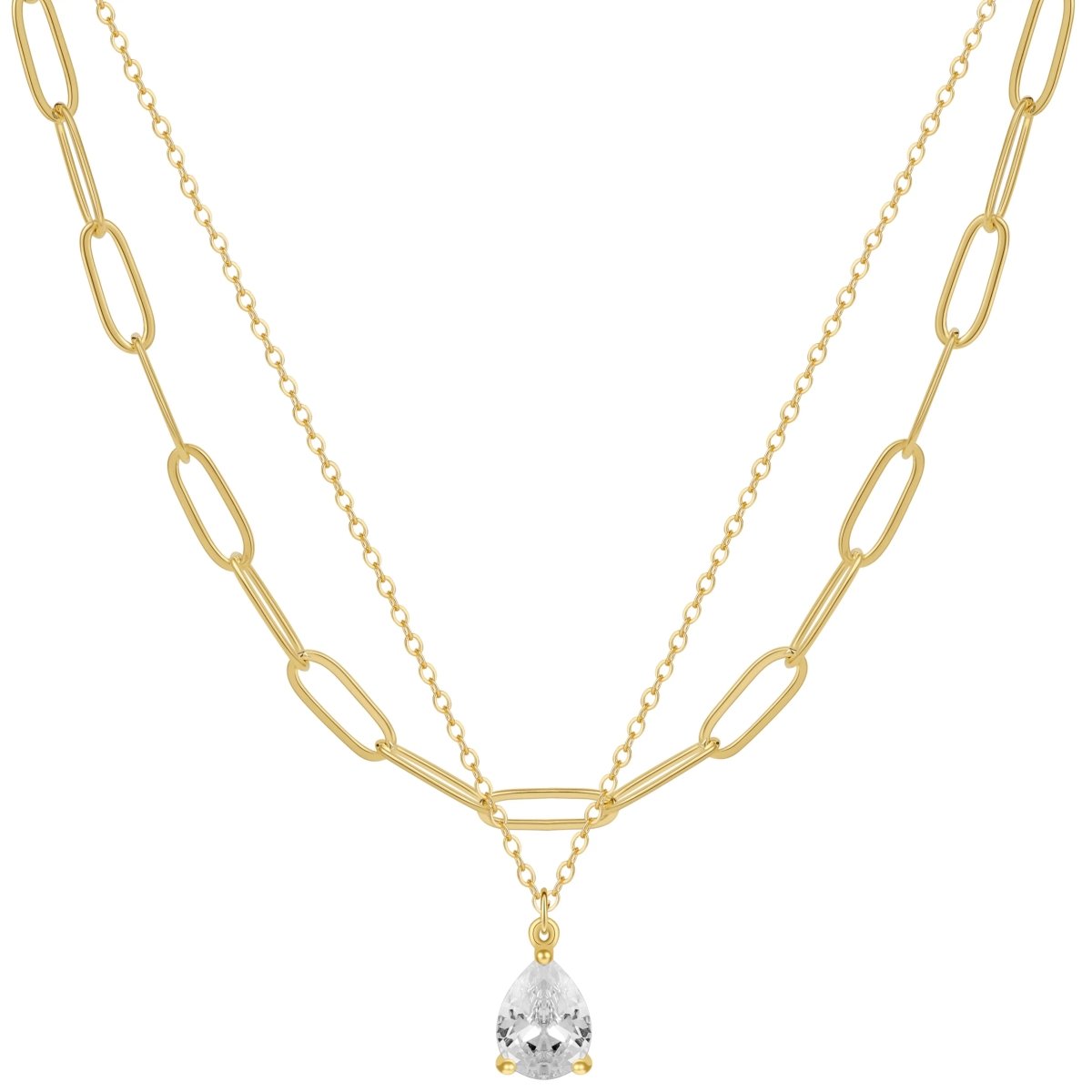 Gosfry Layered Diamond CZ Necklaces - GOSFRY