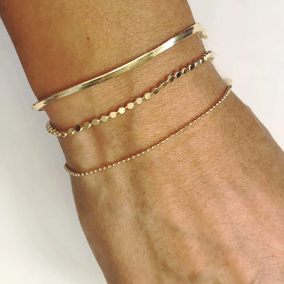Gosfry Layered Gold Plated Dot Bracelets - GOSFRY