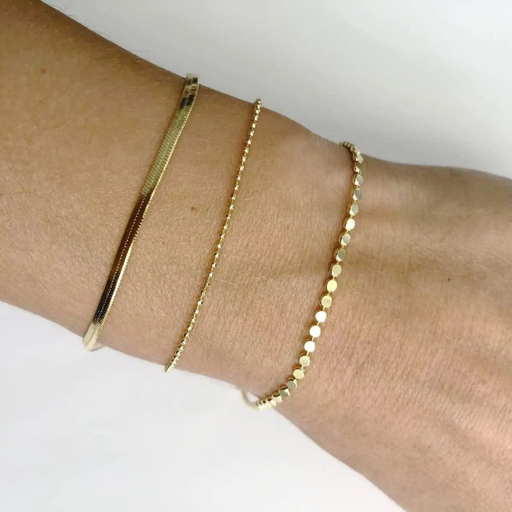 Gosfry Layered Gold Plated Dot Bracelets - GOSFRY