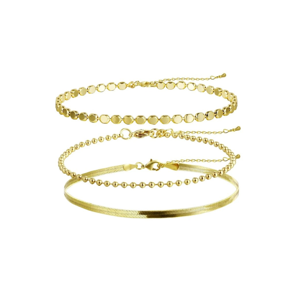 Gosfry Layered Gold Plated Dot Bracelets - GOSFRY