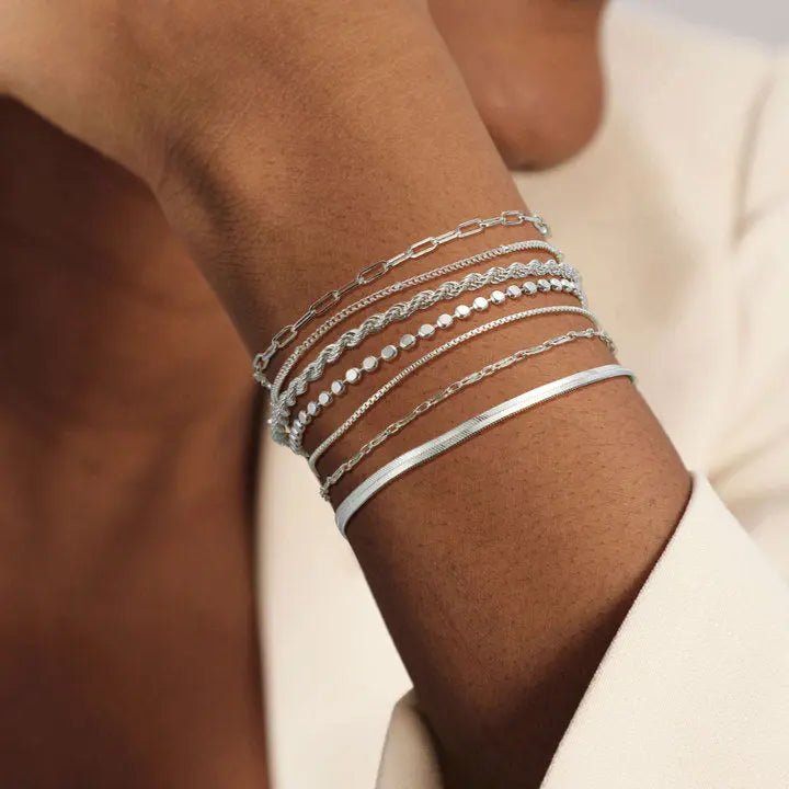 Gosfry Layered Gold/Silver Bracelets - GOSFRY