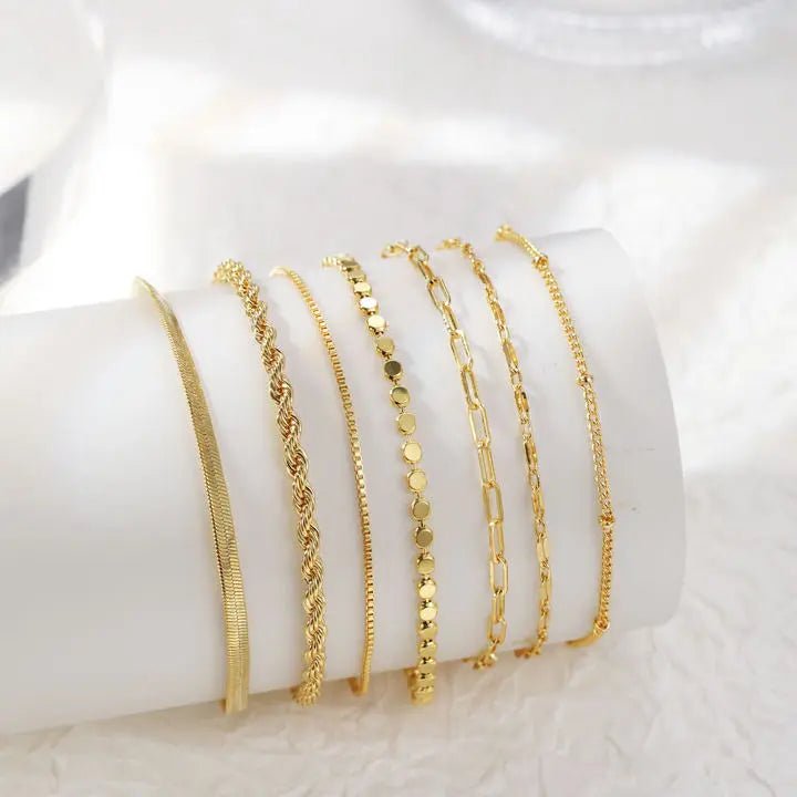 Gosfry Layered Gold/Silver Bracelets - GOSFRY