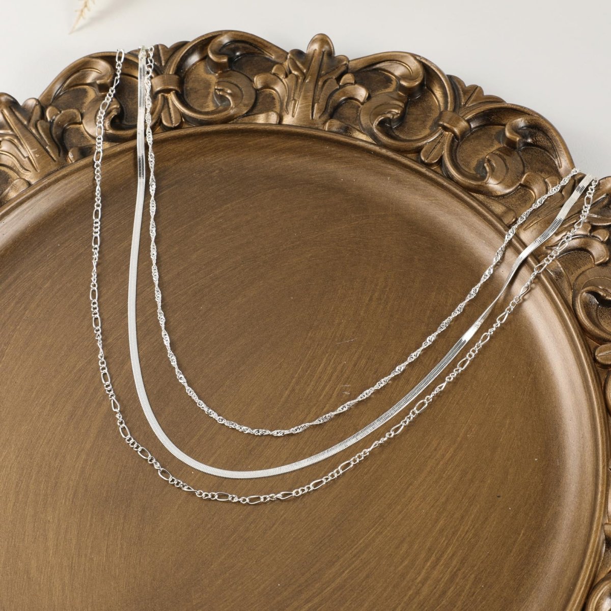 Gosfry Layered Rope Figaro Necklaces - GOSFRY