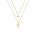 Gosfry Moon Cubic Zirconia Choker Necklaces - GOSFRY