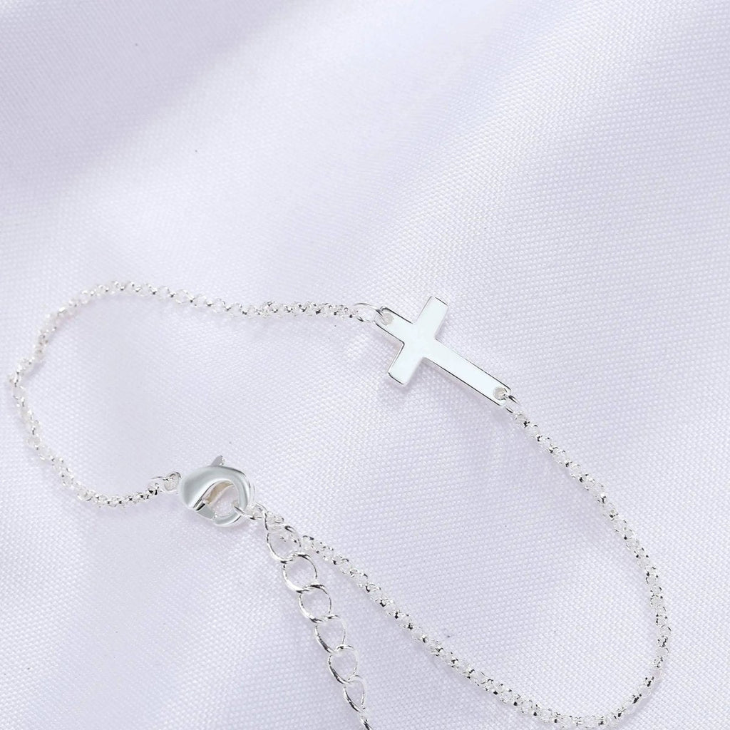 Gosfry Silver Cross Bracelets - GOSFRY