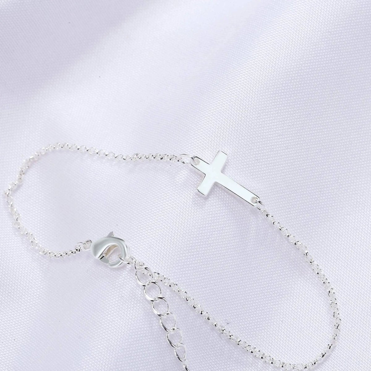 Gosfry Silver Cross Bracelets - GOSFRY