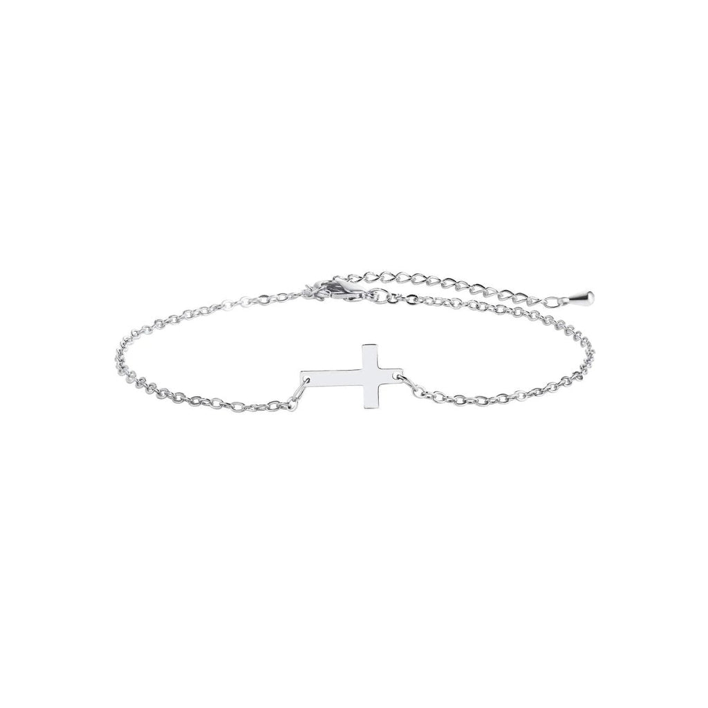 Gosfry Silver Cross Bracelets - GOSFRY