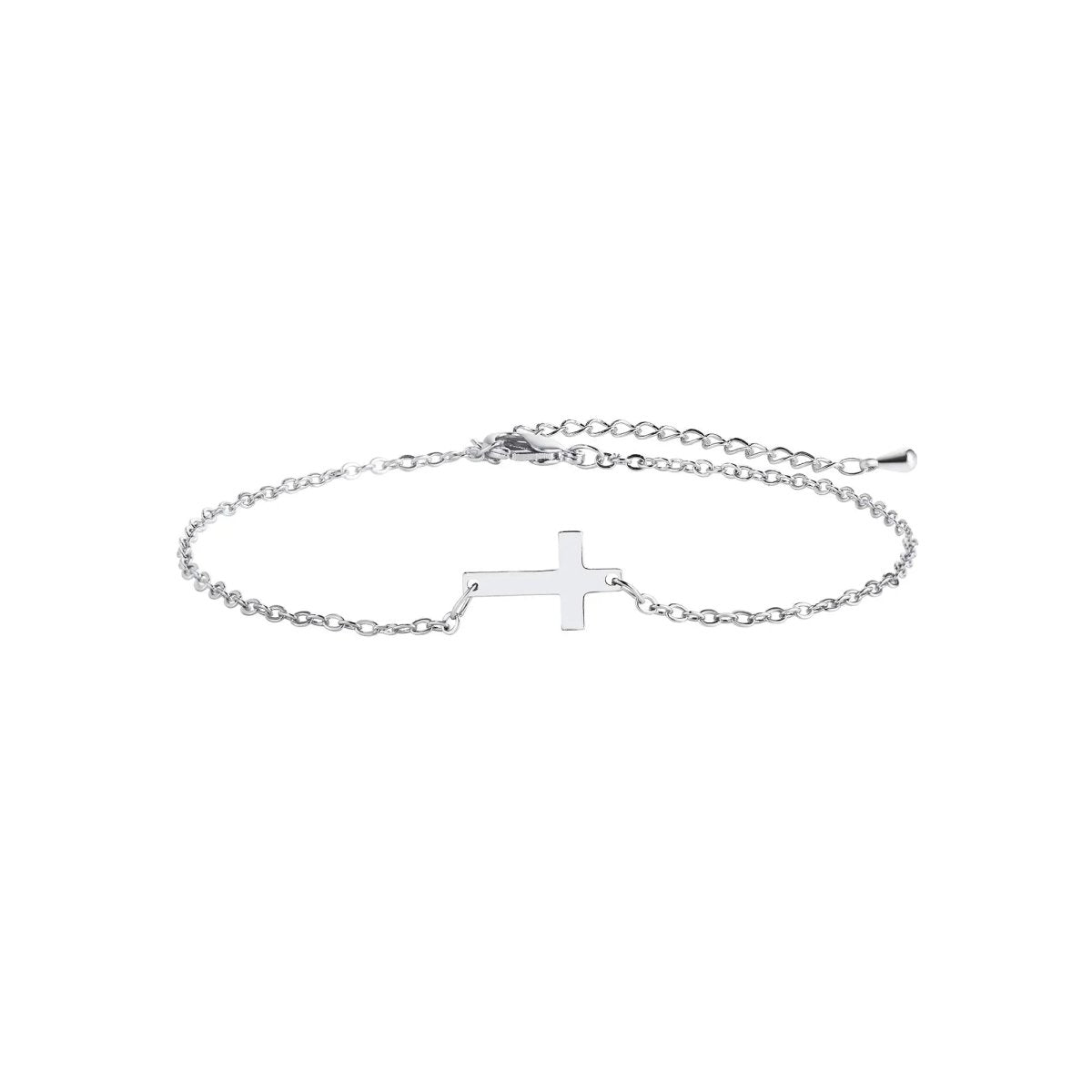Gosfry Silver Cross Bracelets - GOSFRY