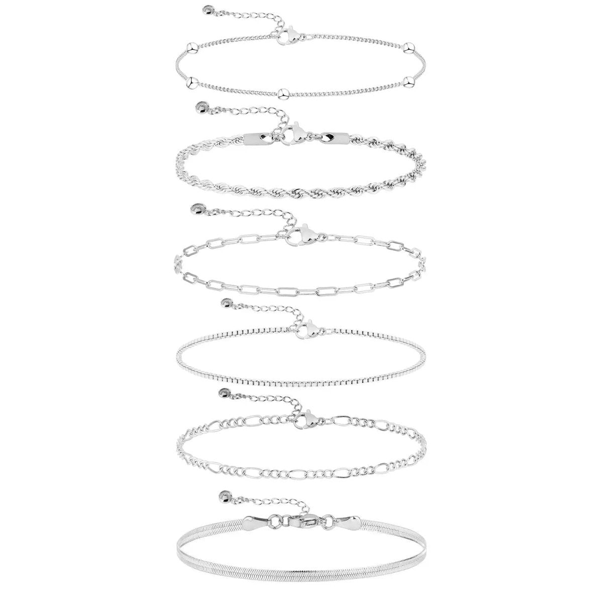 Gosfry Silver/Gold Bracelets Stack - GOSFRY