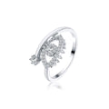 Gosfry Silver/Gold CZ Adjustable Opening Rings - GOSFRY