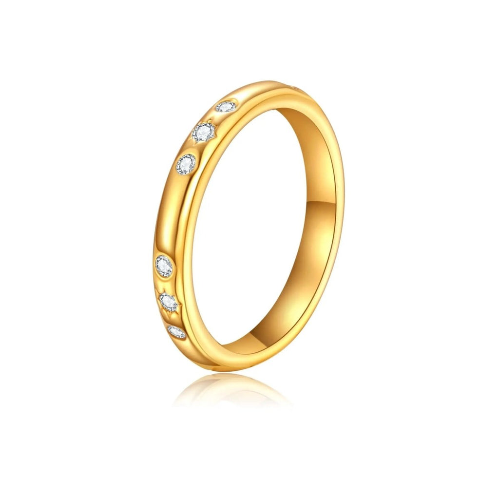 Gosfry Sparkling Cubic Zirconia Rings Size 6 to 9 - GOSFRY