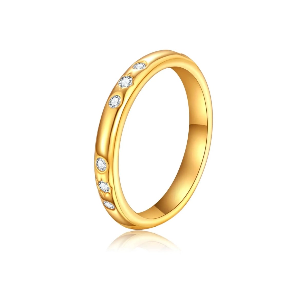 Gosfry Sparkling Cubic Zirconia Rings Size 6 to 9 - GOSFRY