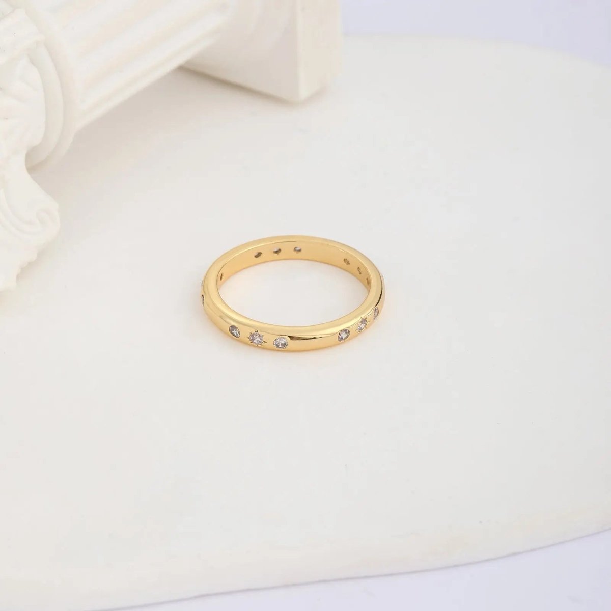 Gosfry Sparkling Cubic Zirconia Rings Size 6 to 9 - GOSFRY