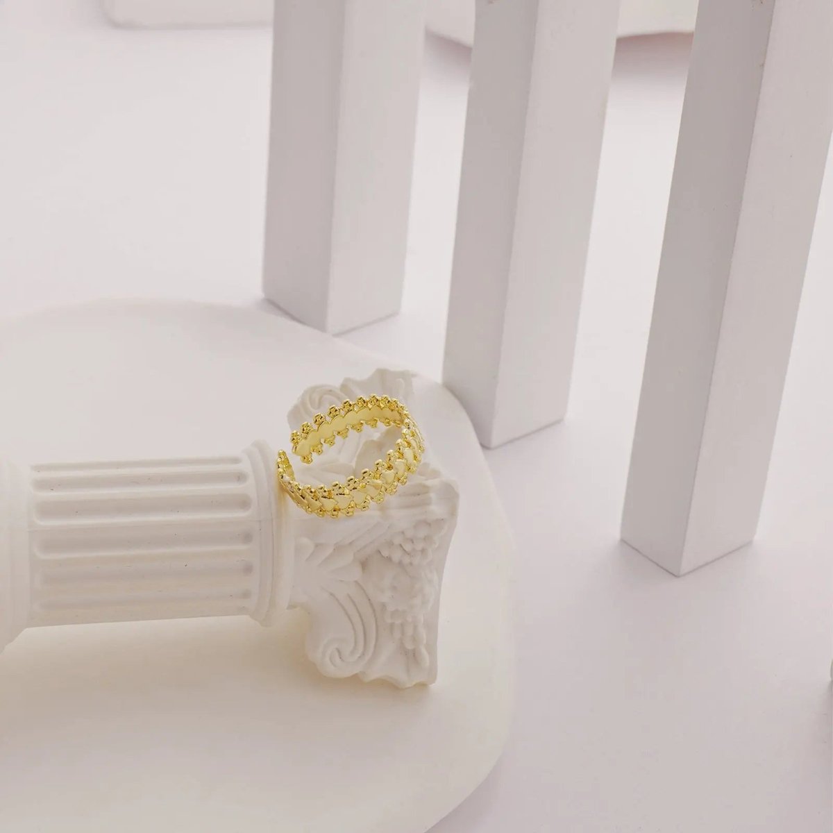 Gosfry Stackable 14K Gold Rings - GOSFRY