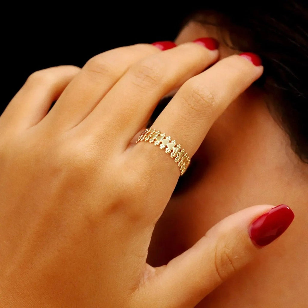 Gosfry Stackable 14K Gold Rings - GOSFRY