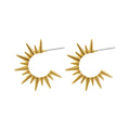 Gosfry Sun Shaped Hoop Earrings - GOSFRY
