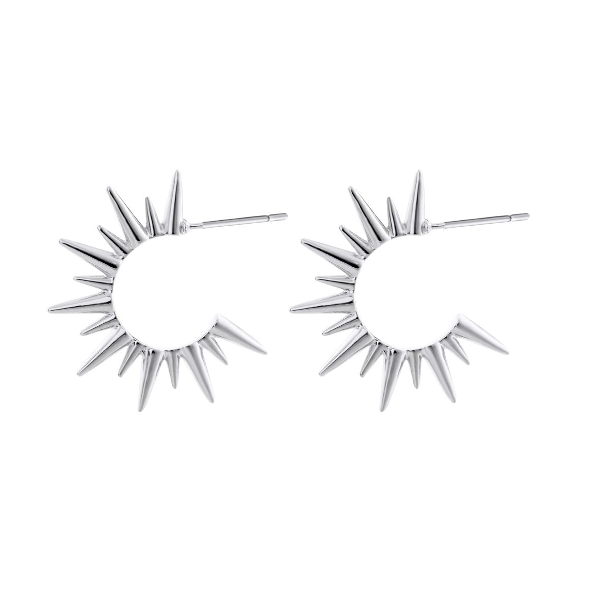 Gosfry Sun Shaped Hoop Earrings - GOSFRY